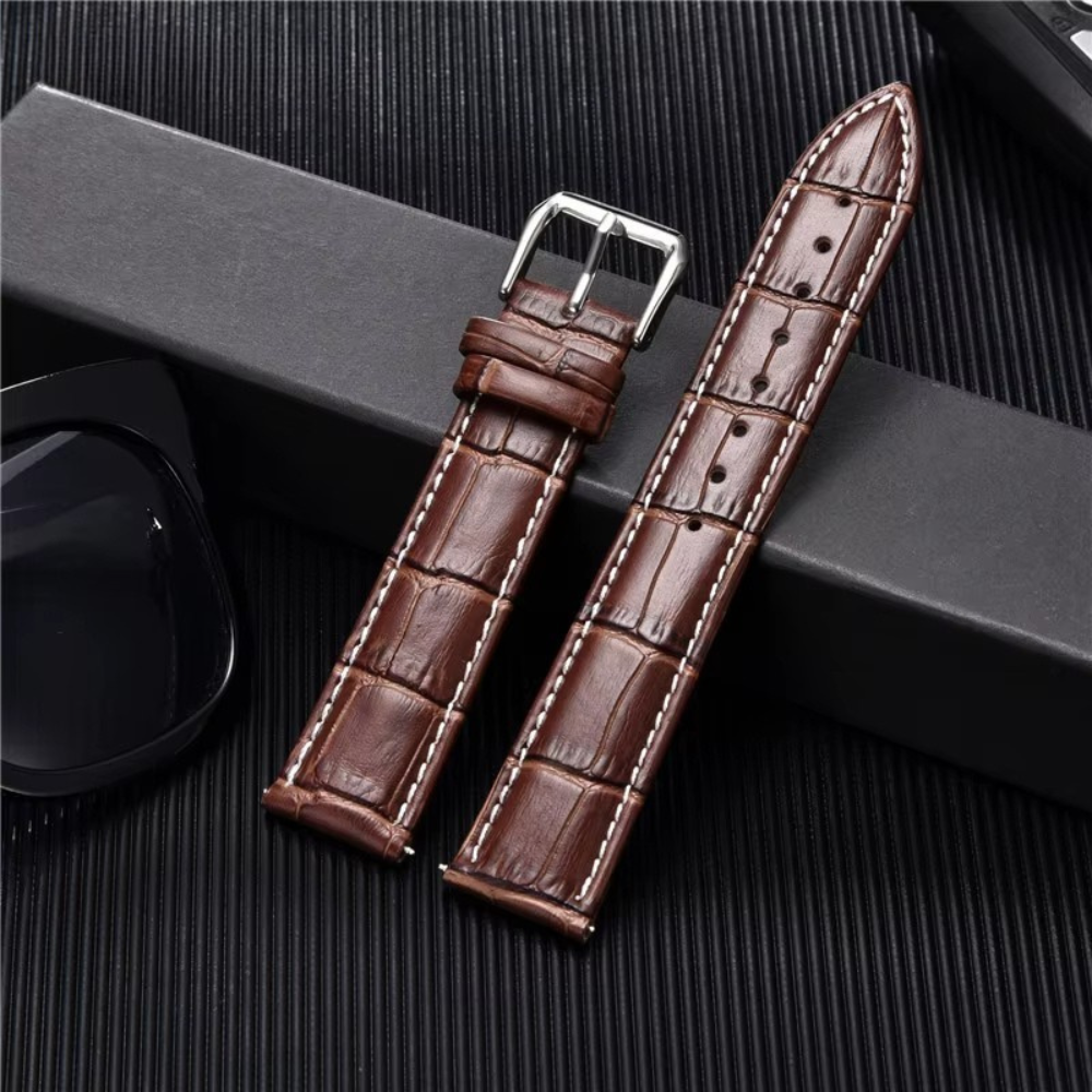 Bracelet de Montre en Cuir Véritable 20 mm