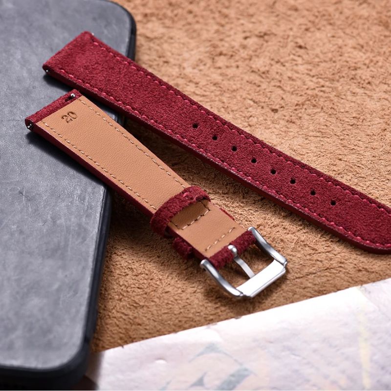 Bracelet de Montre en Daim 19 mm Style Vintage