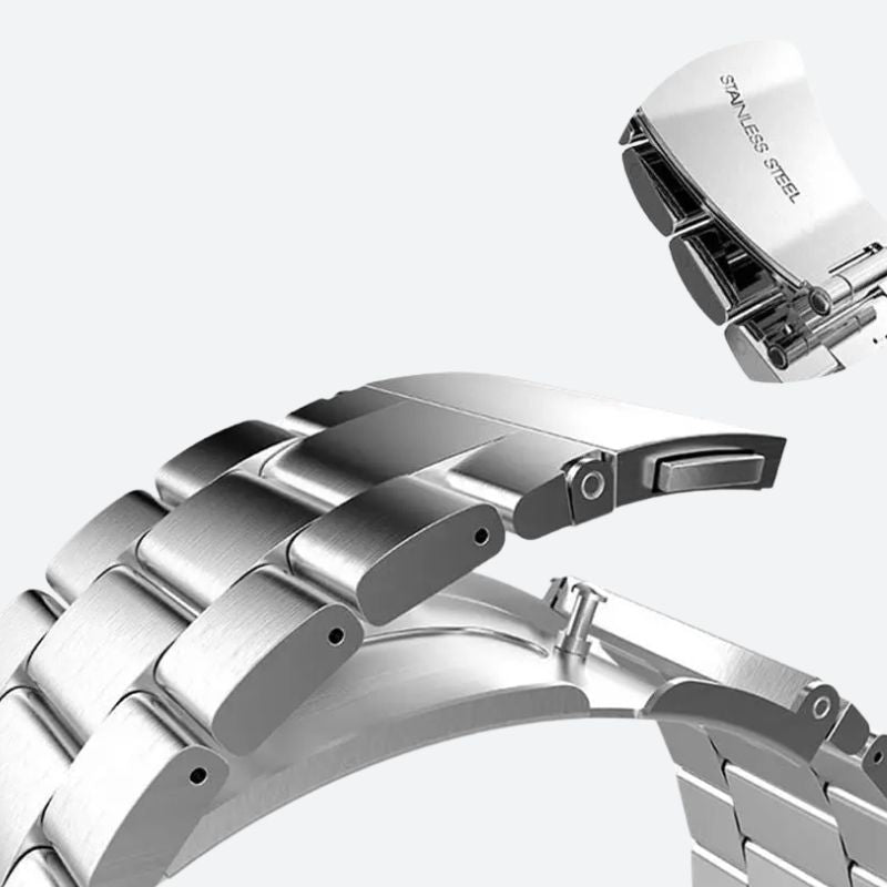 Bracelet Montre Connectée Acier à Maillons