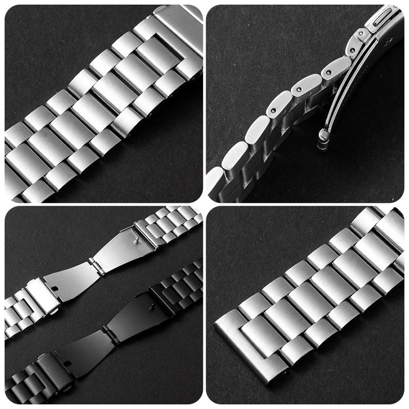 Bracelet Montre Connectée Acier à Maillons