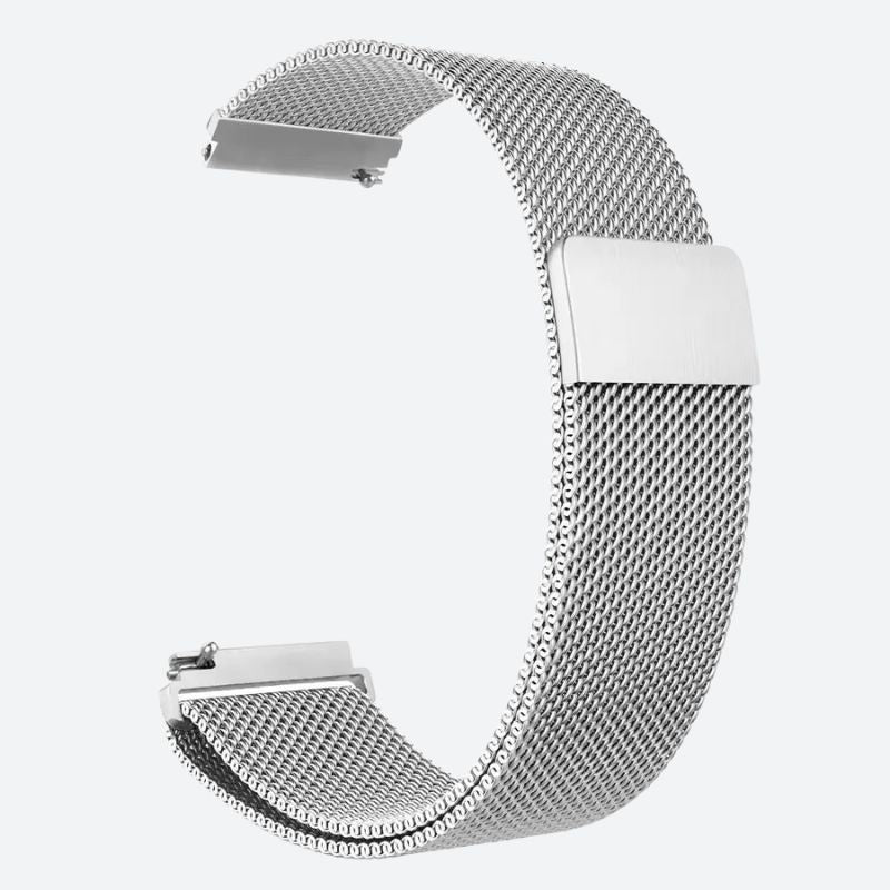 Bracelet Montre Connectée Maille Milanaise en Acier Inoxydable
