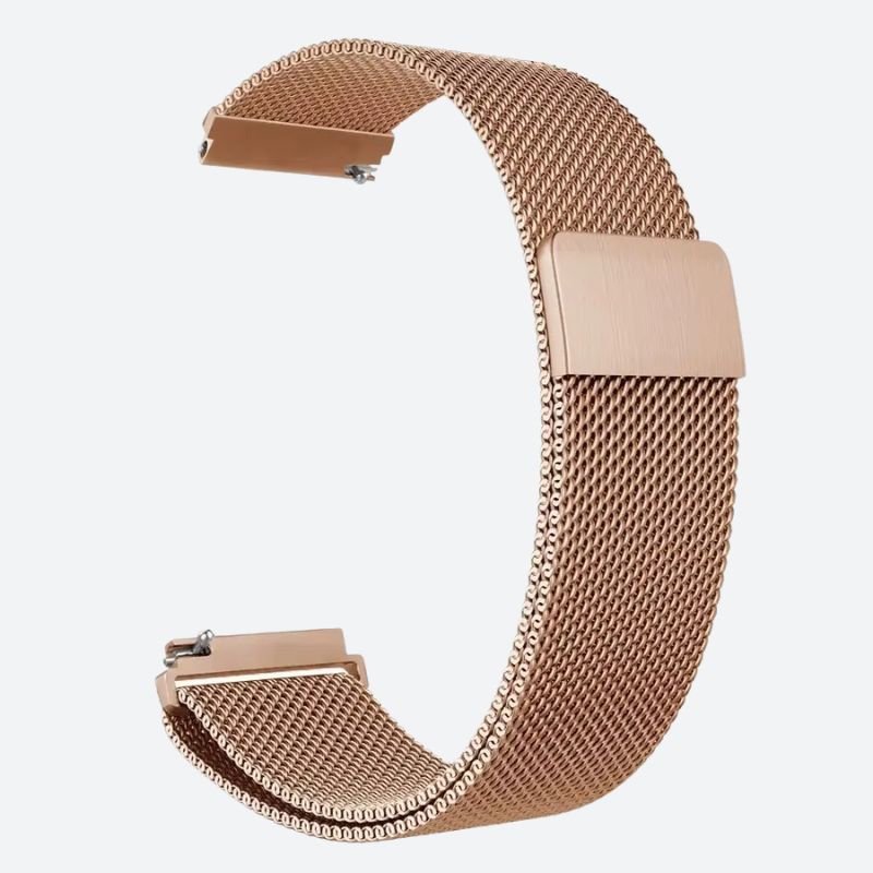 Bracelet Montre Connectée Maille Milanaise en Acier Inoxydable