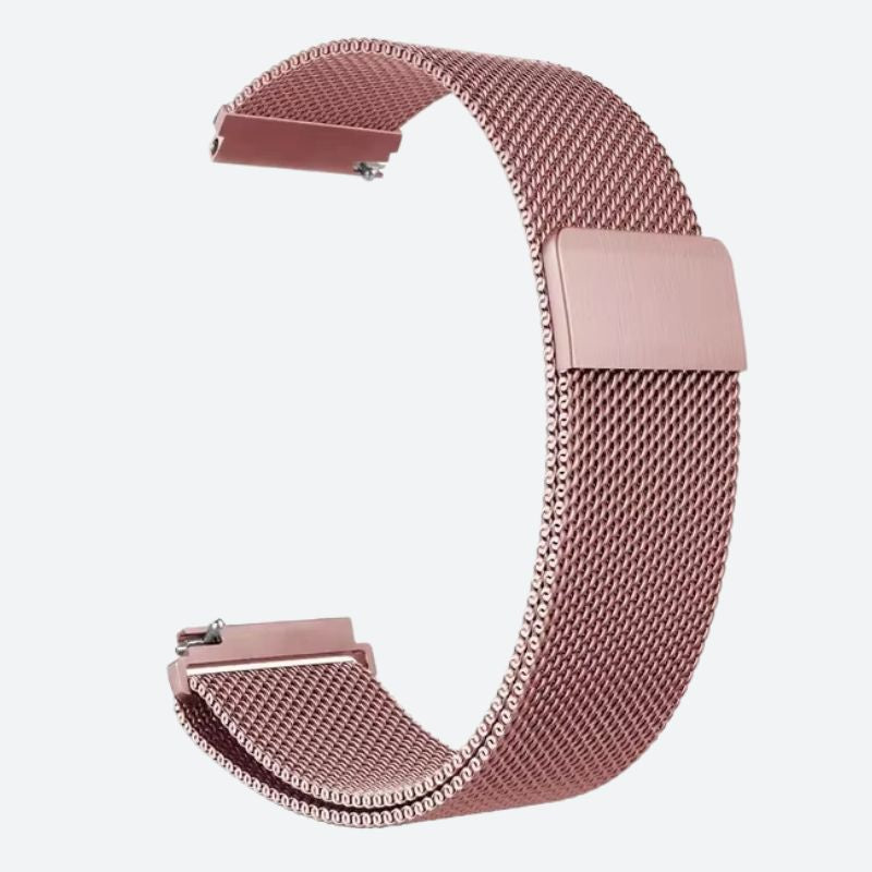Bracelet Montre Connectée Maille Milanaise en Acier Inoxydable