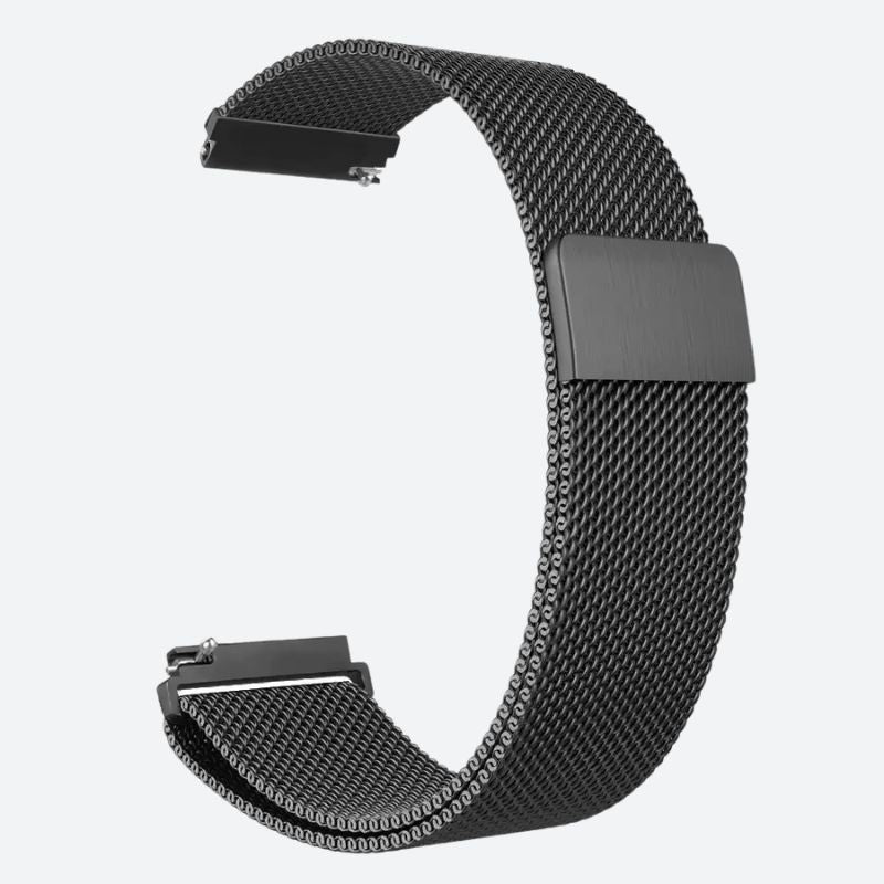 Bracelet Montre Connectée Maille Milanaise en Acier Inoxydable