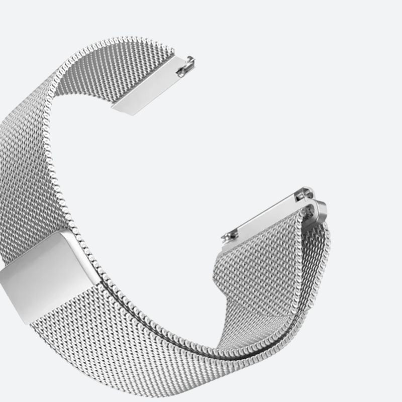 Bracelet Montre Connectée Maille Milanaise en Acier Inoxydable