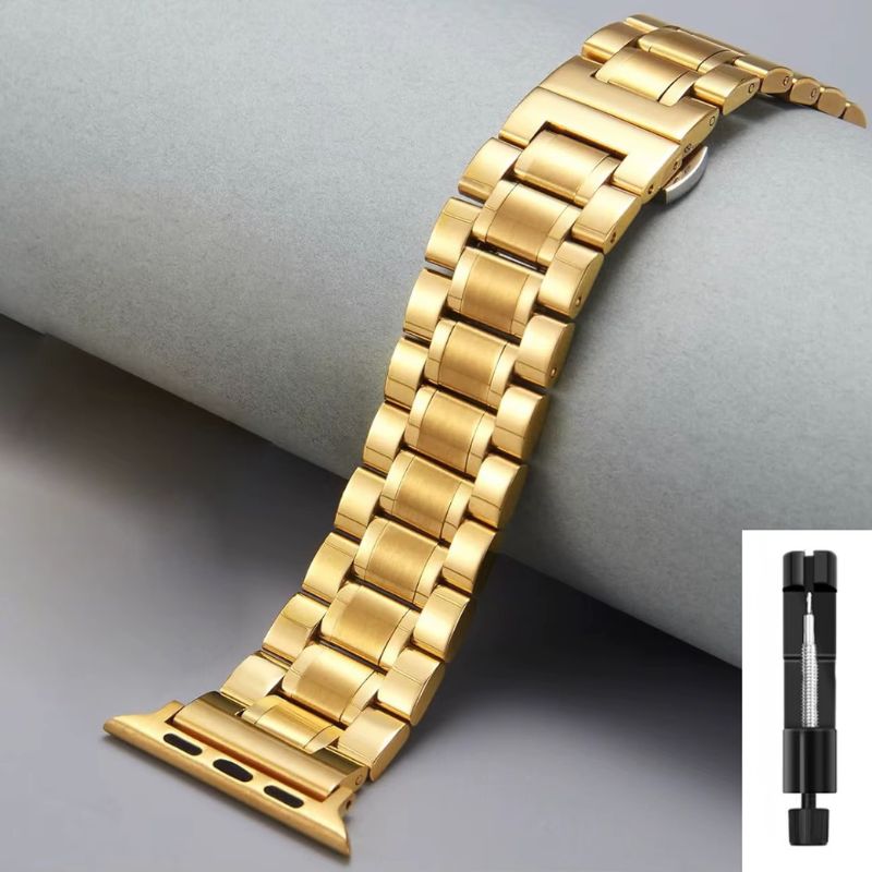 Bracelet Montre Connectée Métal Élégant pour Smartwatch
