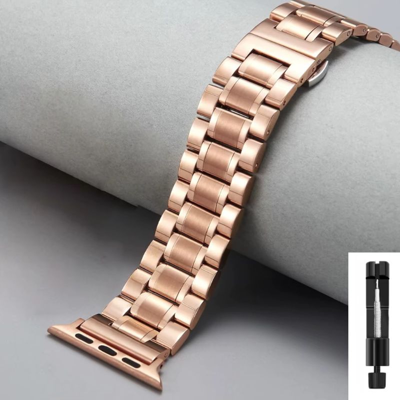 Bracelet Montre Connectée Métal Élégant pour Smartwatch