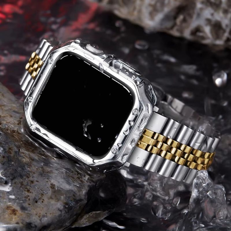 Bracelet Montre Connectée Métal Élégant pour Smartwatch