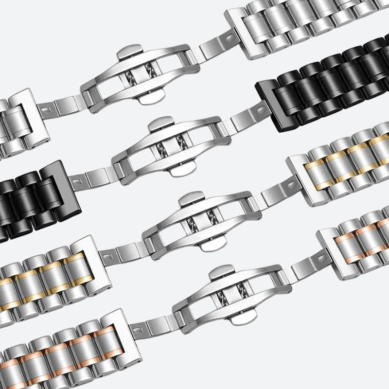 Bracelet Montre Connectée Métal Élégant pour Smartwatch