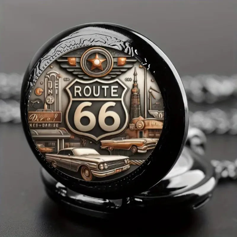 Montre à Gousset Homme Route 66 Vintage Américain