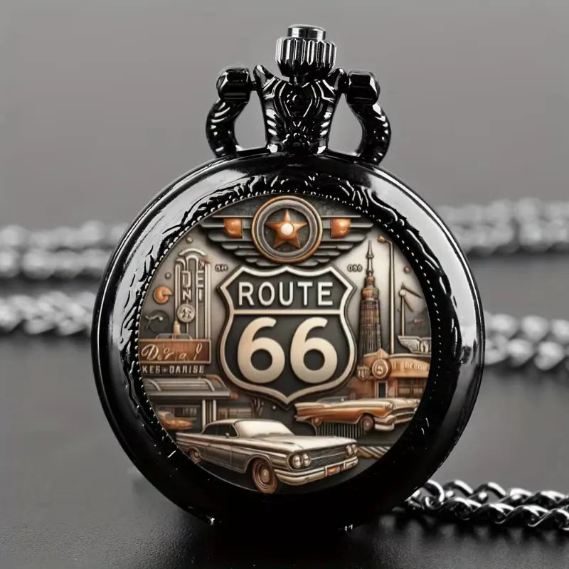 Montre à Gousset Homme Route 66 Vintage Américain