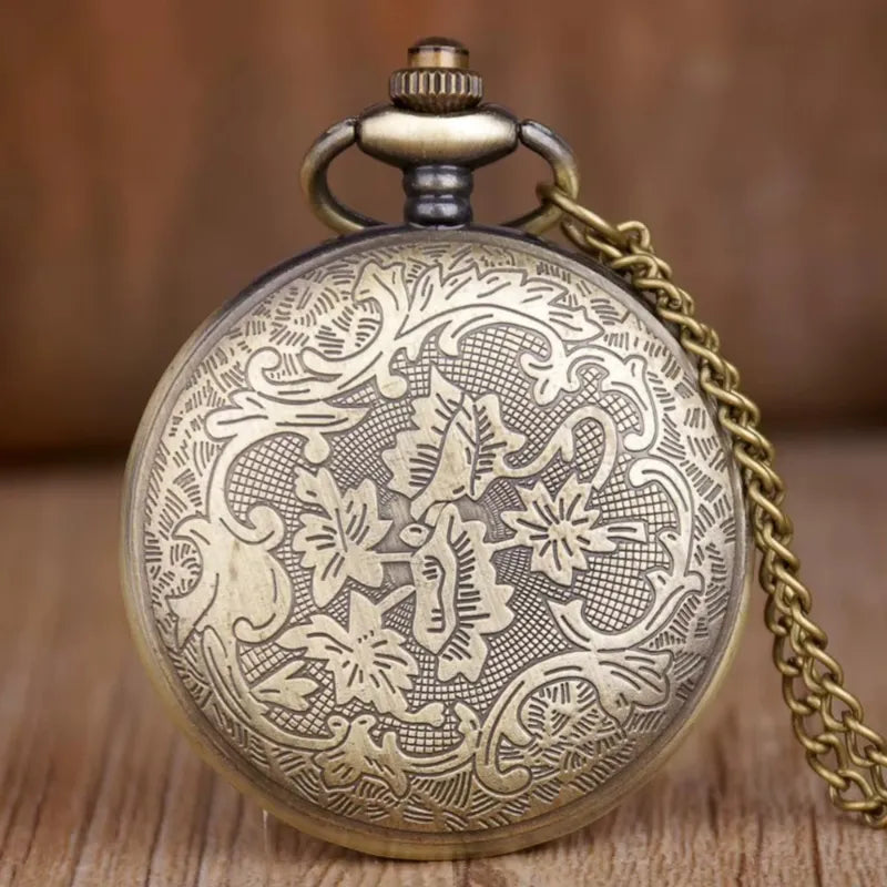Montre à Gousset Homme Steampunk Bronze à Engrenages