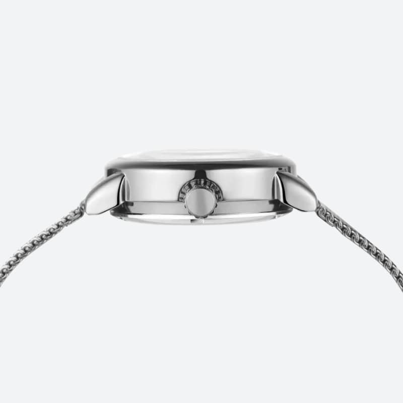 Montre Automatique Femme Maille Milanaise Cadran Ajouré