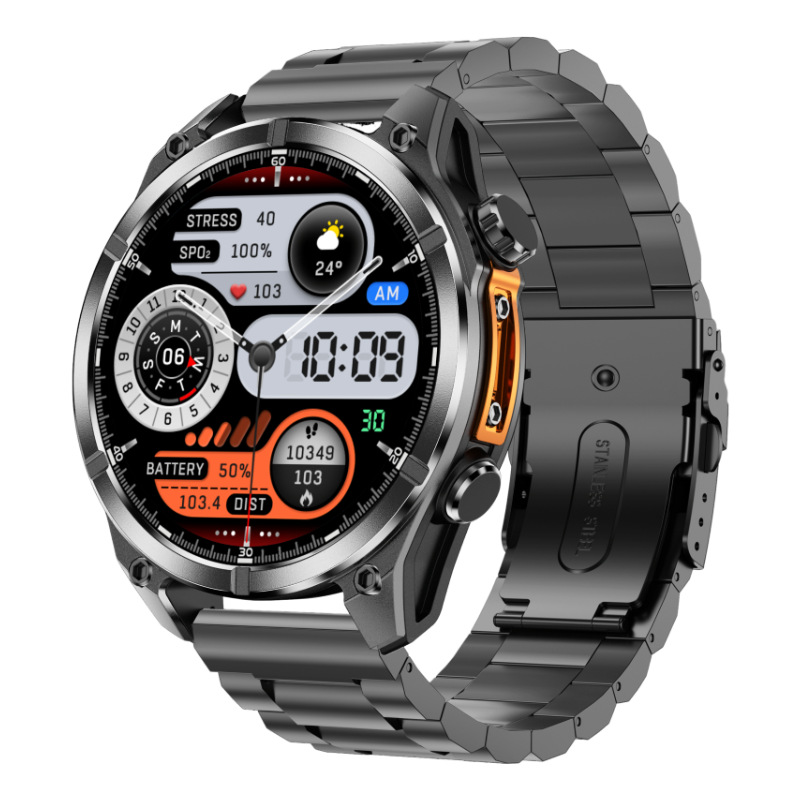 Montre Connectée à Cadran Mécanique et Écran AMOLED