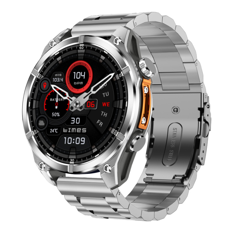 Montre Connectée à Cadran Mécanique et Écran AMOLED