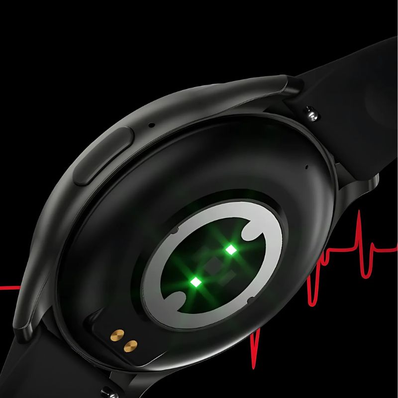 Montre Connectée Femme Écran AMOLED et Bracelet Silicone