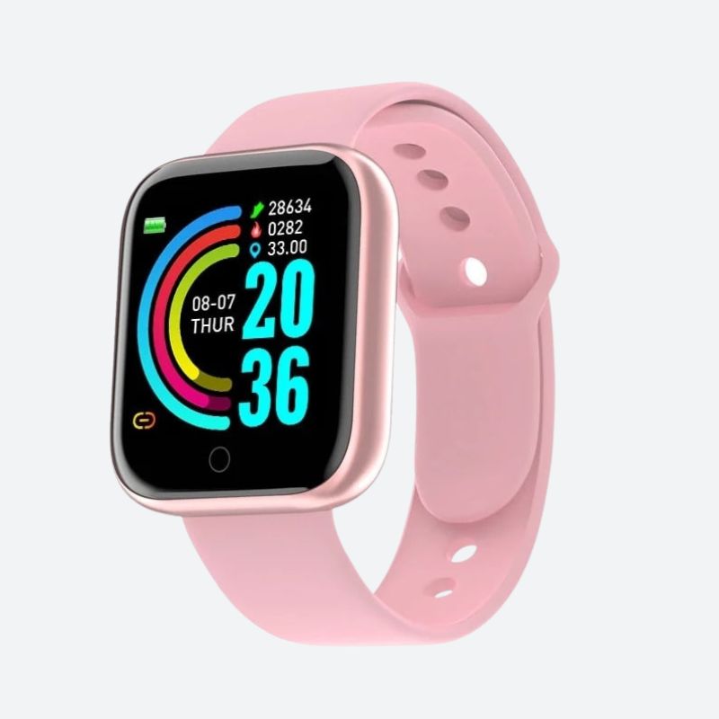 Montre Connectée Femme Rose Bluetooth & Suivi Santé