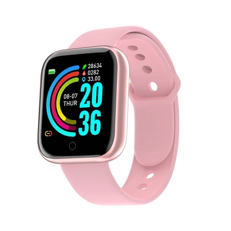 Montre Connectée Femme Rose Bluetooth & Suivi Santé