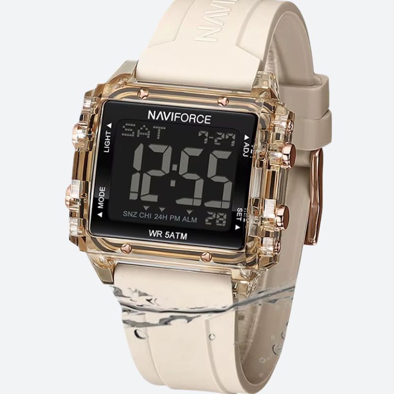 Montre digitale femme Tonneau Étanchéité 30m