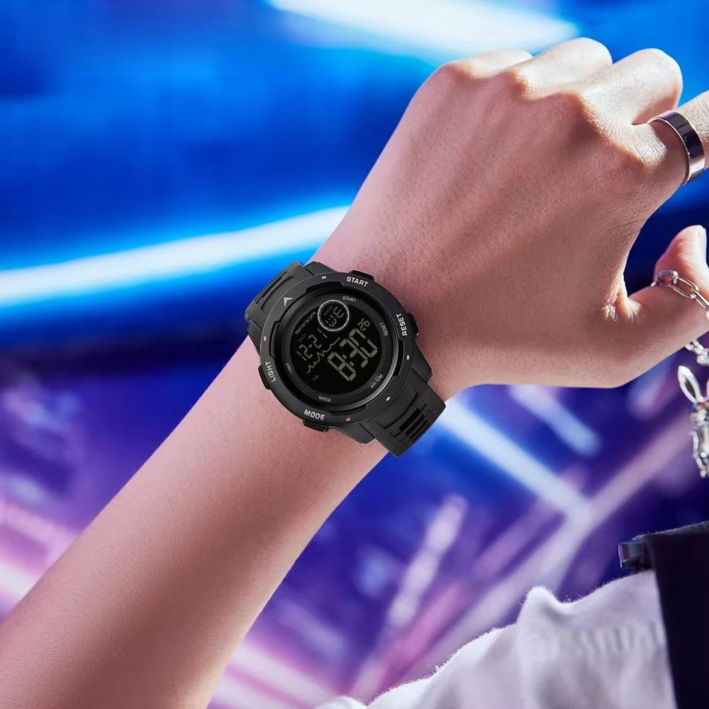 Montre Digitale Homme Sport, Bracelet Silicone