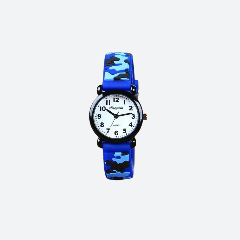 Montre Enfant 3 ans, Camouflage Quartz