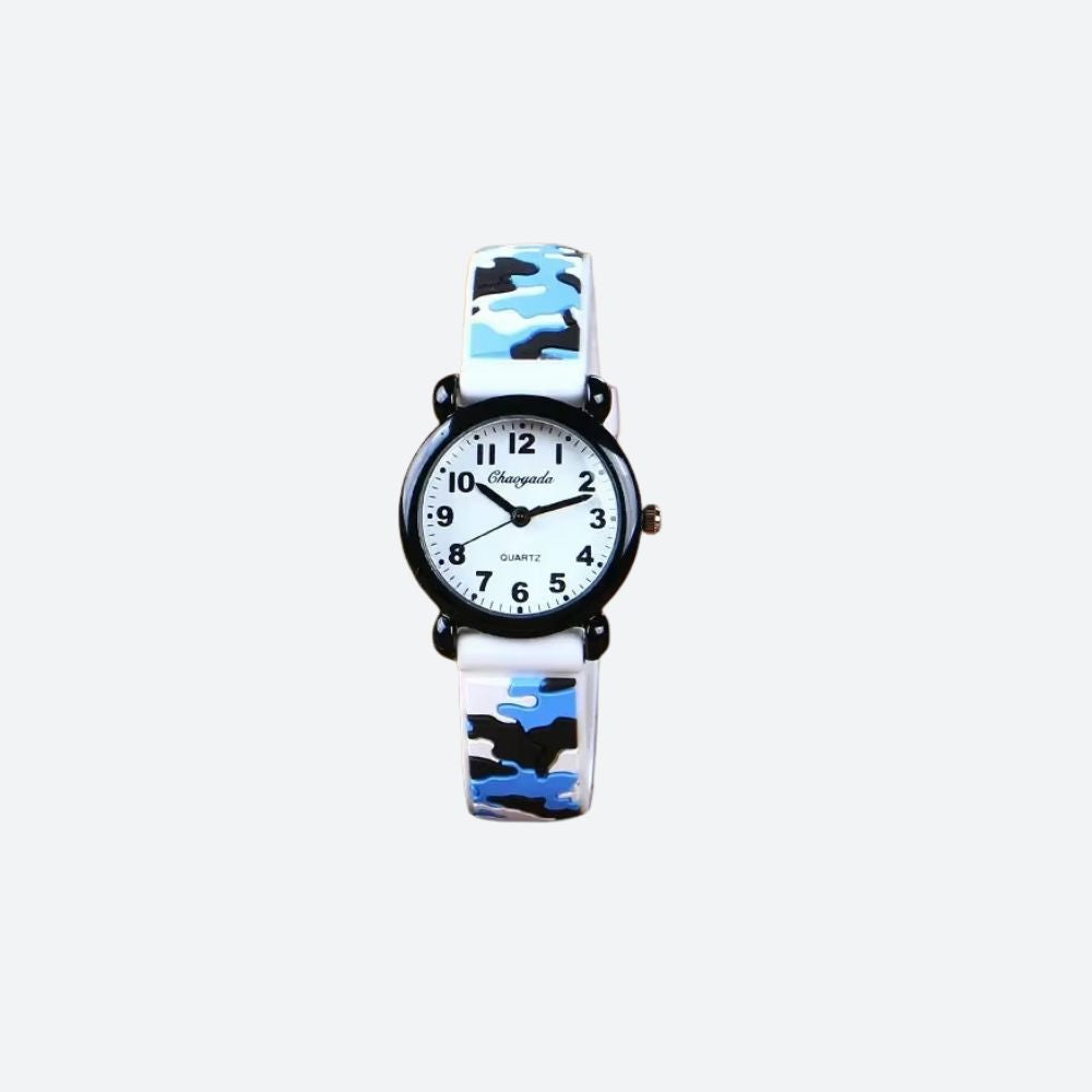 Montre Enfant 3 ans, Camouflage Quartz