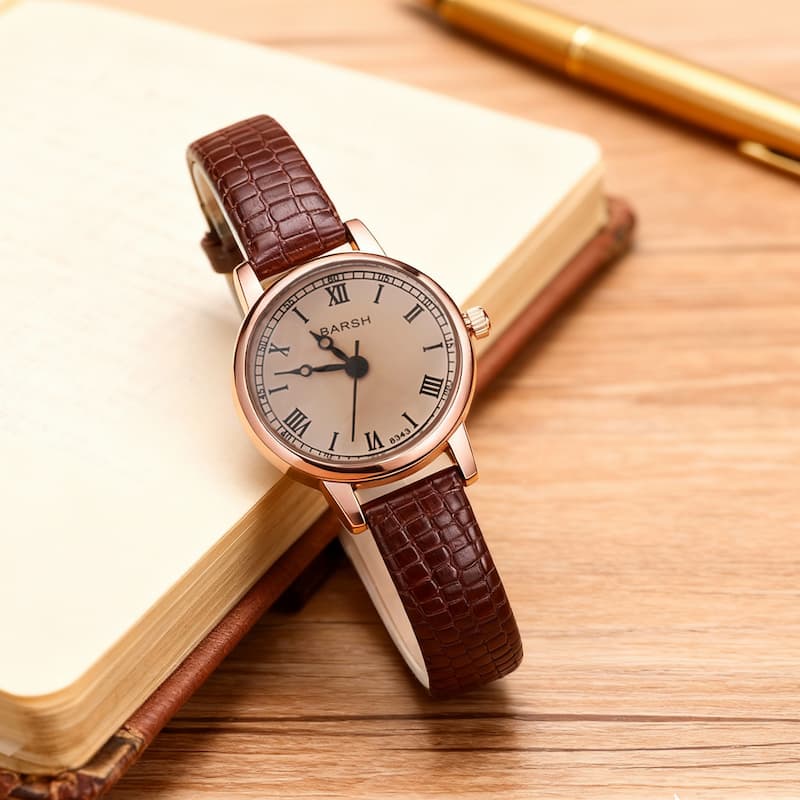 Montre Femme Cuir Cadran Rond