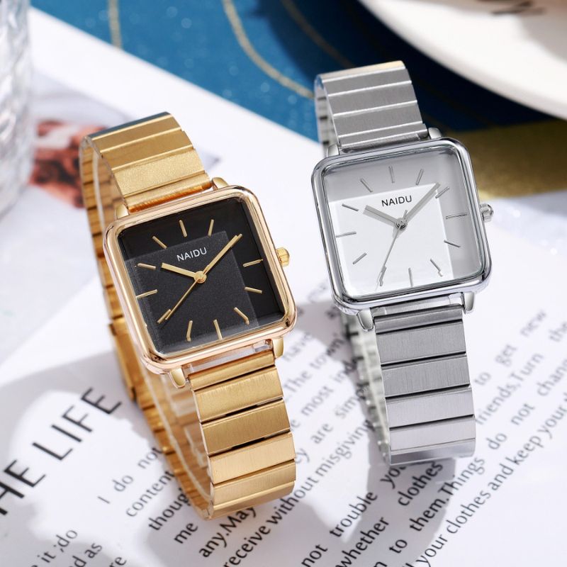 Montre Femme quartz rétro cadran carré