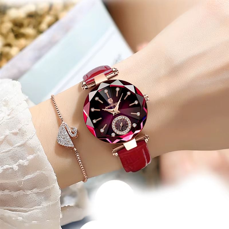 Montre luxe femme Cristal Facetté