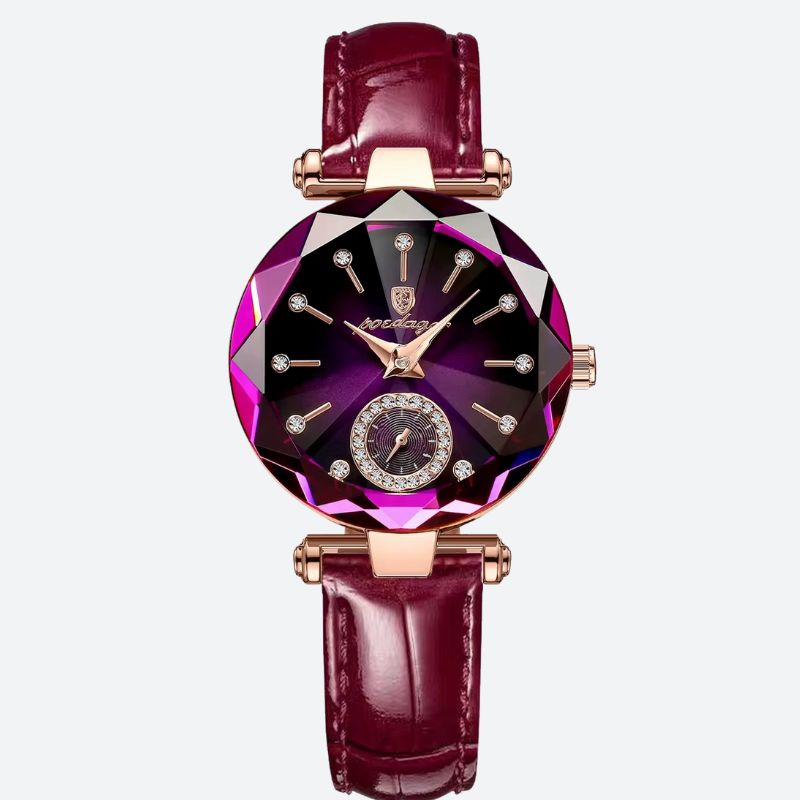 Montre luxe femme Cristal Facetté