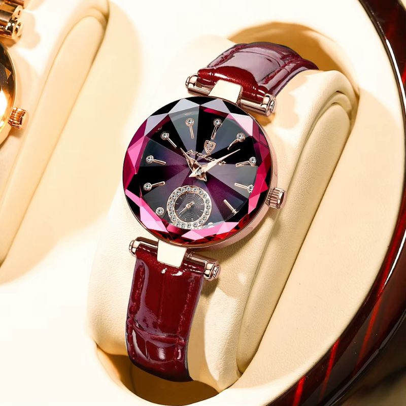 Montre luxe femme Cristal Facetté