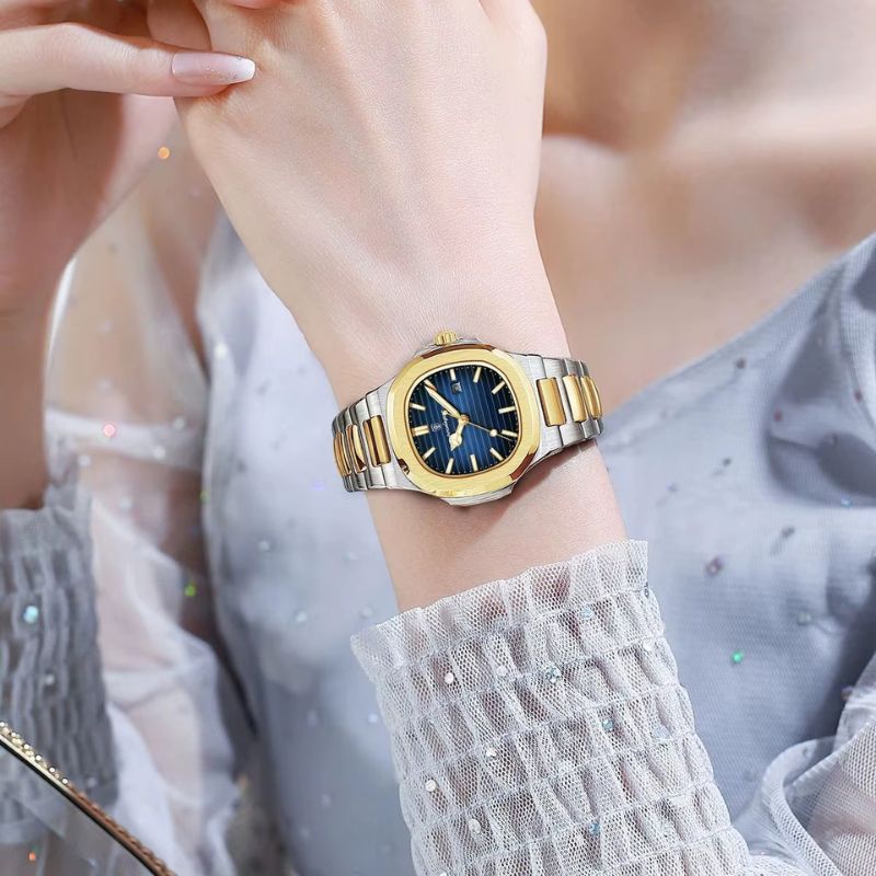 Montre luxe femme Métal Bicolore
