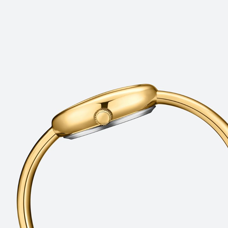 Montre luxe femme Ovale Dorée
