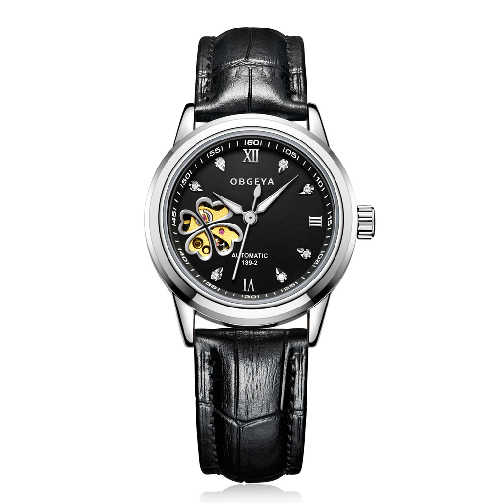 Montre mécanique femme Cuir