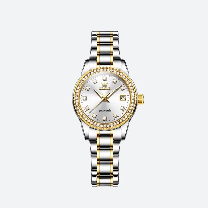 Montre mécanique femme Métal Scintillant