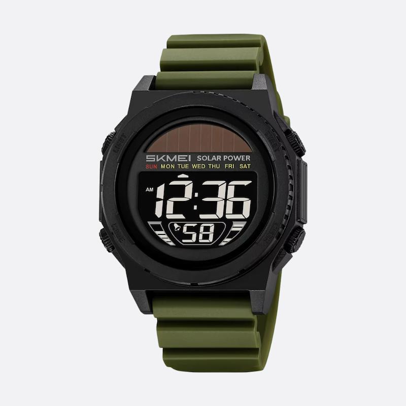 Montre Numérique Solaire Chronographe Homme