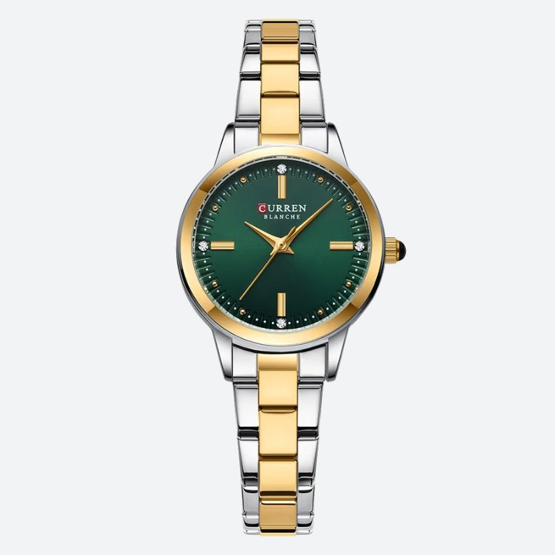 Montre Quartz femme Bicolore Étincelante