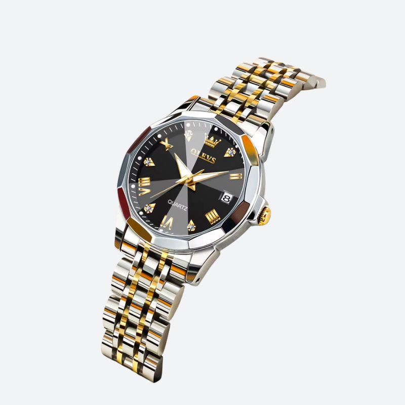 Montre quartz femme Bicolore Metal