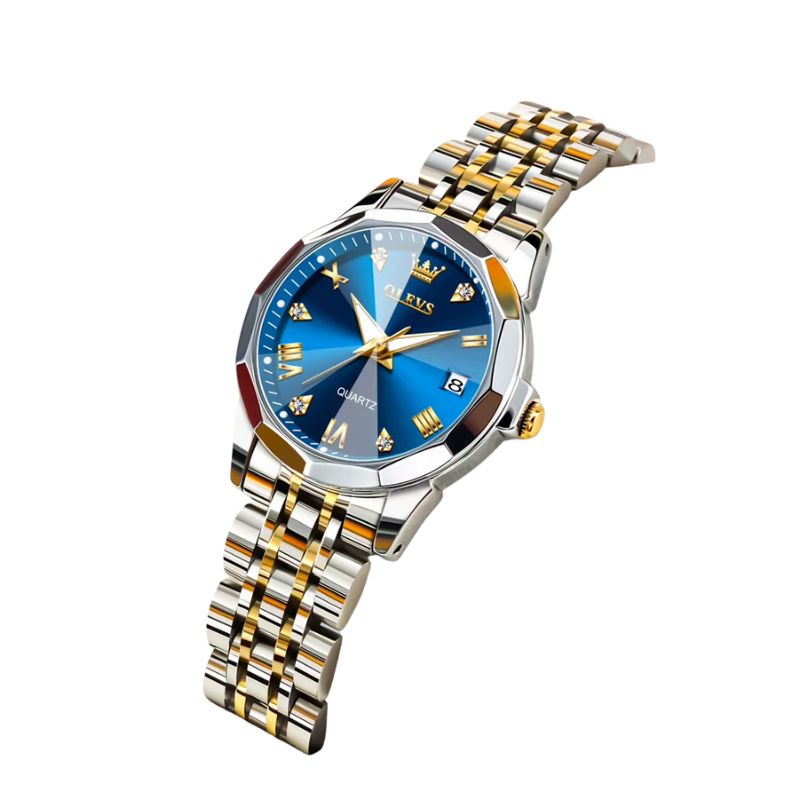 Montre quartz femme Bicolore Metal