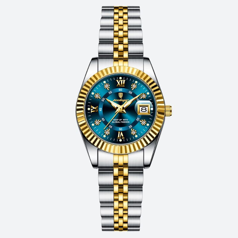 Montre quartz femme Métal Bicolore Étanche