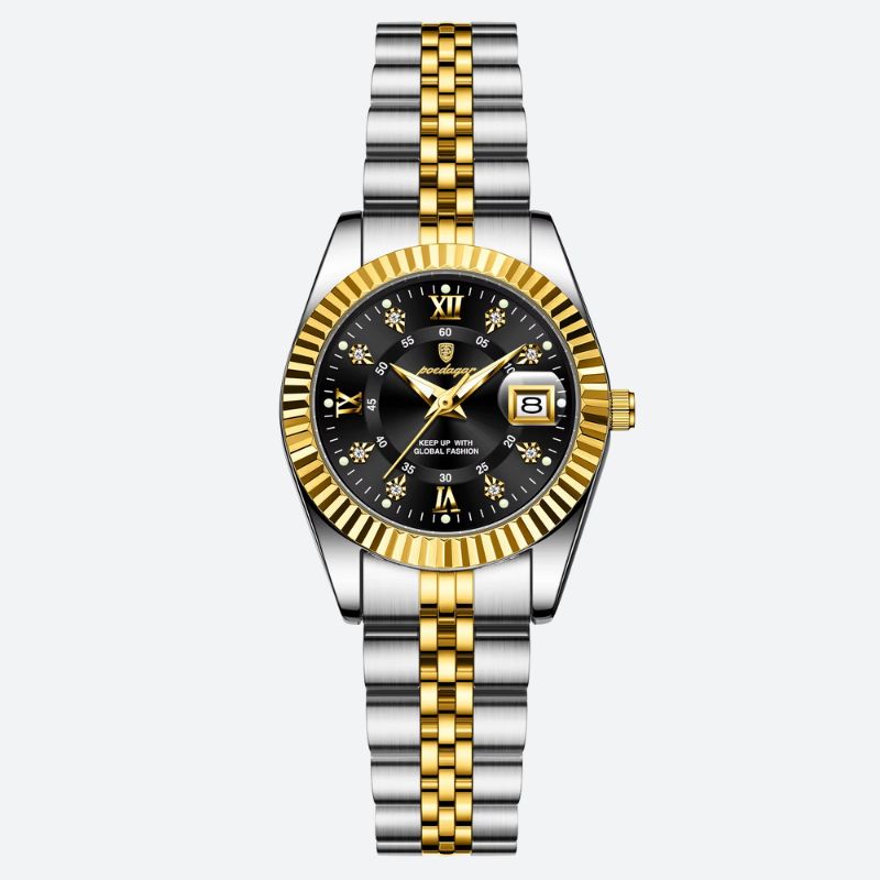 Montre quartz femme Métal Bicolore Étanche