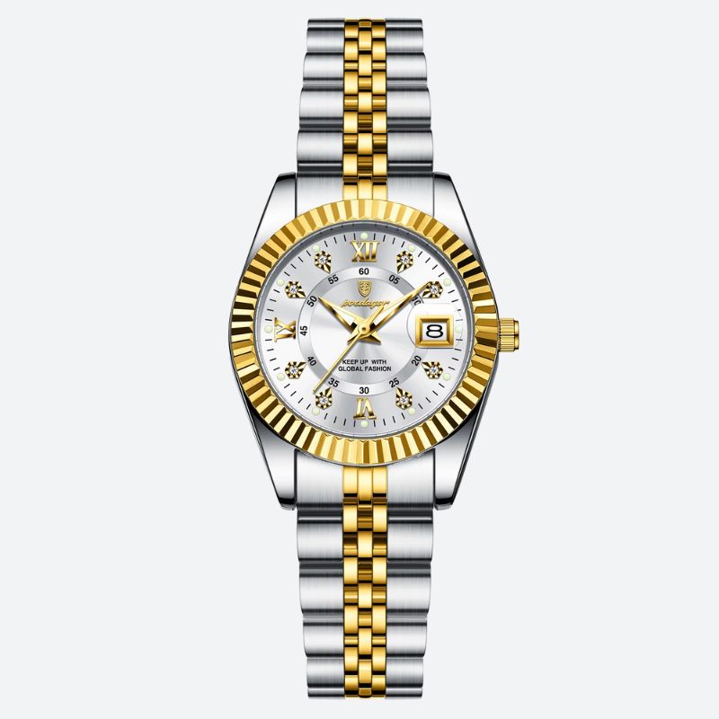 Montre quartz femme Métal Bicolore Étanche