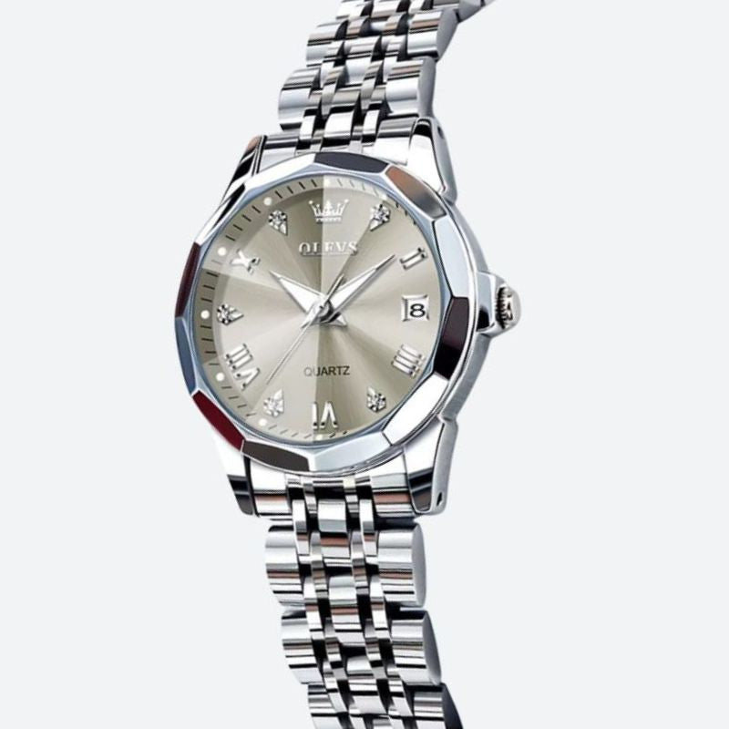 Montre quartz femme Métal Scintillant