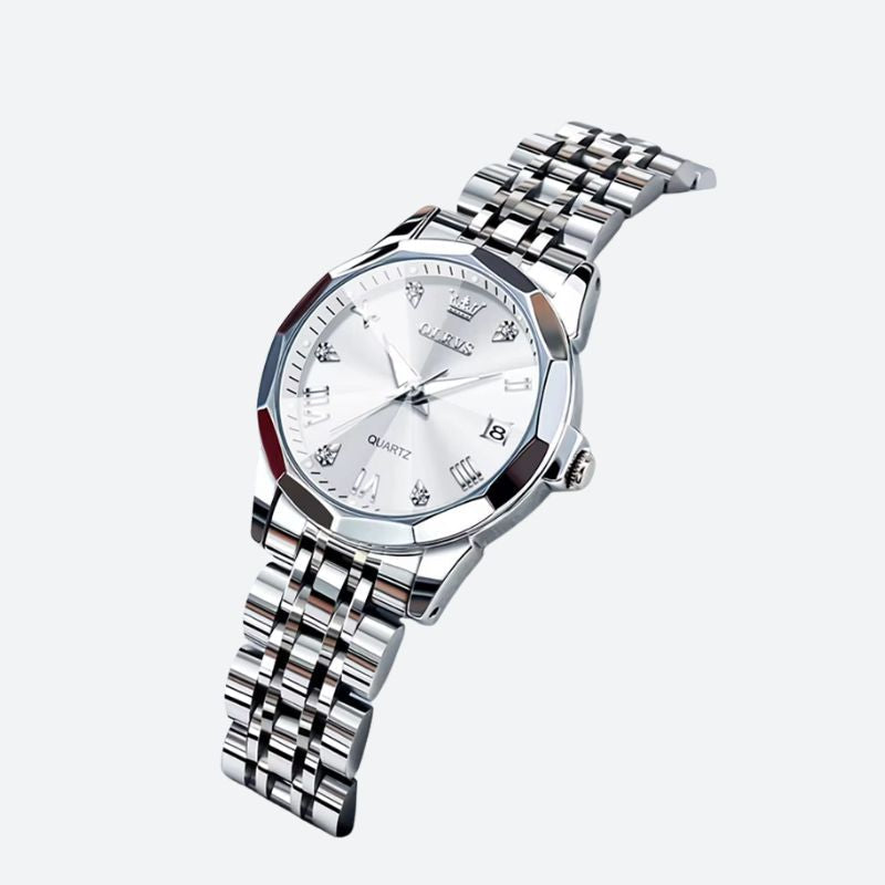 Montre quartz femme Métal Scintillant