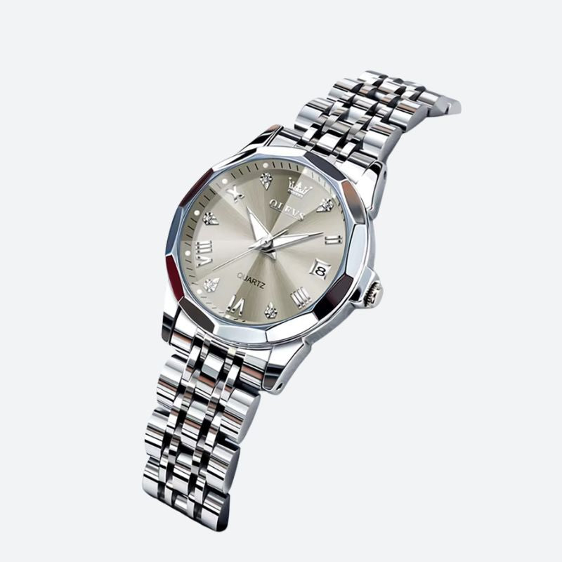 Montre quartz femme Métal Scintillant