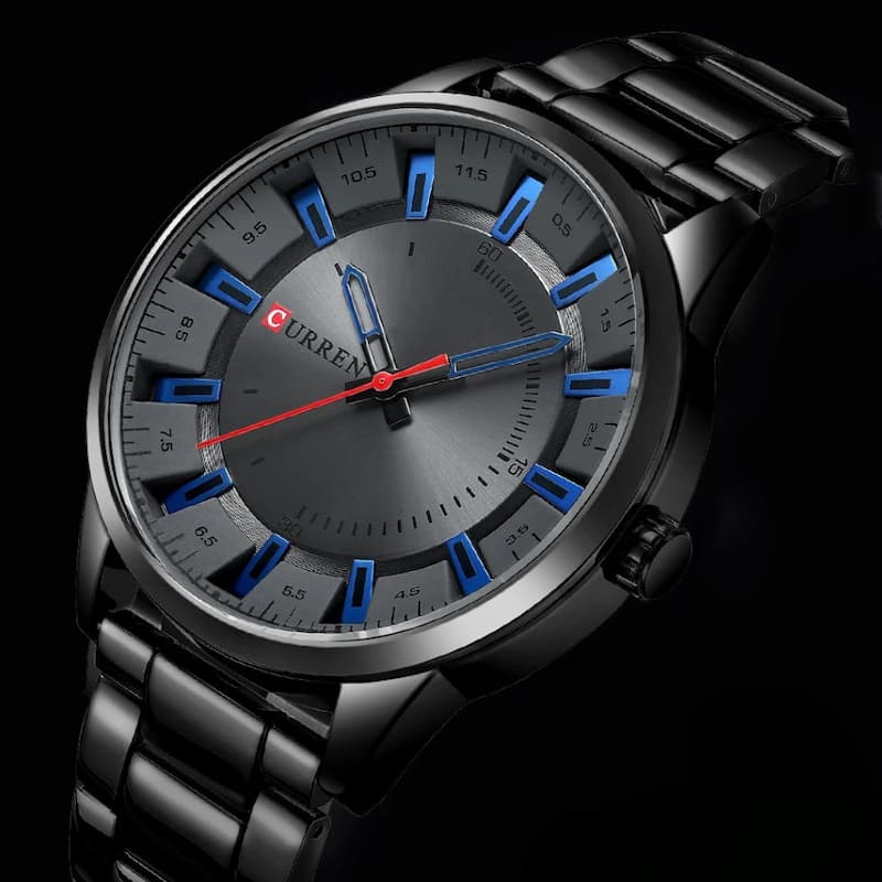 Montre Sport Chronographe Homme Acier Inoxydable