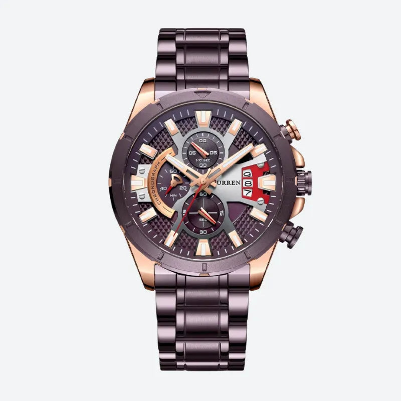 Montre Sport Chronographe Homme Style Racing