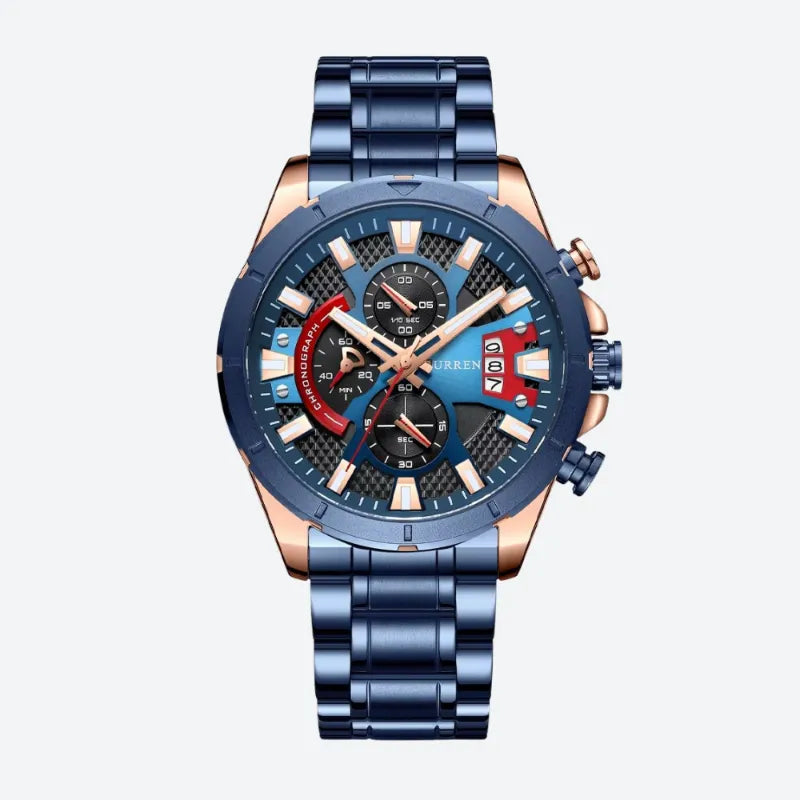 Montre Sport Chronographe Homme Style Racing