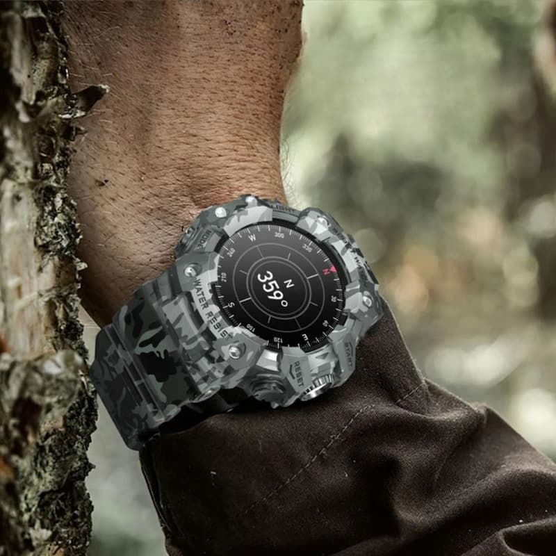 Montre Sport Connectée Homme Écran AMOLED 1,32 Pouces