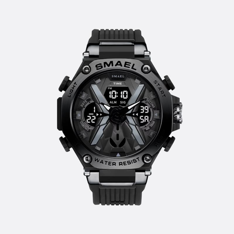 Montre Sport Homme Double Affichage Analogique et Digital